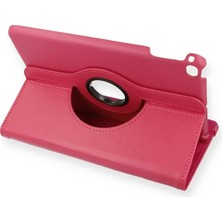 Apple iPad Mini 4 Kılıf 360 Tablet Deri Kılıf - Pembe