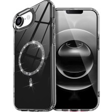 Eseno Select iPhone 16E Live Diamond MagSafe ile Uyumlu Kapak Siyah