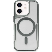 Eseno Select iPhone 11 Uyumlu Kılıf Boyi MagSafe Silikon Kapak - Yeşil