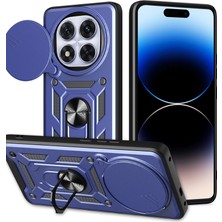 Xiaomi Redmi Note 14 Pro Plus Kılıf Pars Lens Yüzüklü Silikon - Lacivert