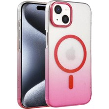 Apple iPhone 15 Plus Glossy Magsafe Kapak - Pembe
