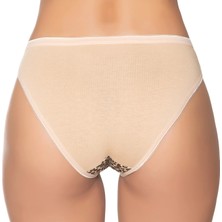 Gümüş 6020 12'li Kadın Likralı Ince Bel Leopar Baskılı Bikini