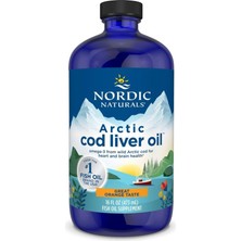 Nordic Naturals Arctic Cod Liver Oil, Orange - 16 Oz - 1060 Mg Total Omega-3s With Epa & Dha - Heart & Brain Health, Healthy Immunity, Overall Wellness - Non-Gmo - 96 Servings