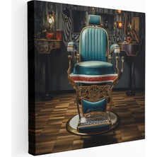 Popcasso Retro Berber Koltuğu Temalı Kanvas Tablo