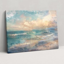 Popcasso Deniz Manzarası ile Claude Monet Kanvas Tablo
