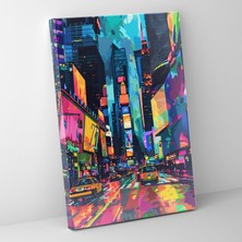 Popcasso Şehir Manzarası Pop Art Dekoratif Kanvas Tablo Klasik ve Modern Üslupları Bir Araya Getiriyor