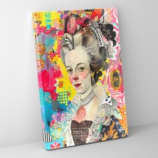 Popcasso Klasik ve Pop Art Tarzında Marie Antoinette Kanvas Tablo