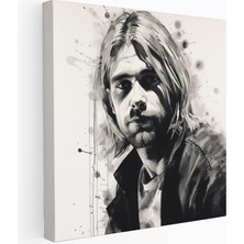 Popcasso Kurt Cobain Figürü Duvar Tablosu