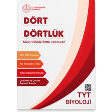 Meb Dört Dörtlük Tyt Biyoloji Konu Pekiştirme Testleri – Tüm Yks Konuları Her Konudan 4 Test Video Çözümlü Çoktan Seçmeli Soru Bankası