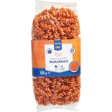Metro Chef Burgu Makarna 350 G Kırmızı Mercimek Unlu (6'li Paket)