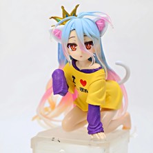 Dek No Game No Life Shiro Kedi Kulaklı 10 cm Anime Figürü