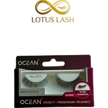 Ocean Asu 823 5d Mink Doğal Görünümlü Şerit Takma Kirpik | Tekrar Kullanılabilir | Vegan