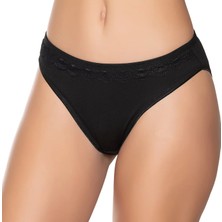 Gümüş 6021 12'li Kadın Likralı Beli Dantelli Bikini