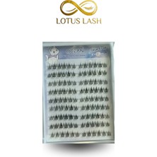 Ocean Glue Free Kendinden Yapışkanlı Balık Kuyruğu Demet Kirpik 12 mm | Doğal Volüm | 90 Adet