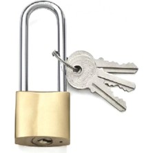 Aesco Sarı Uzun Asma Kilit 32 mm