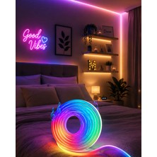 Aesco USB Girişli Rgb Neon Şerit LED Tv Oda Masa Dekor Işığı