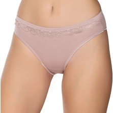 Gümüş 6021 12'li Kadın Likralı Beli Dantelli Bikini