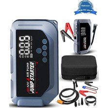Aesco VTN-605 Şarjlı 12.000 Mah Taşınabilir Çantalı Araç Akü Şarj Takviyeli Işıklı Hava Kompresörü
