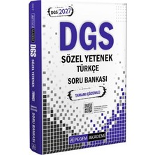 Akm Kitap 2027 Dgs Sözel Yetenek Türkçe Tamamı Çözümlü Soru Bankası Pegem Akademi