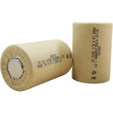 Aesco Sertec 1.2V Ni-Cd 4/5 Sc 1000 Mah Kağıt Şarjlı Pil 3c (Başsız/flat Head)
