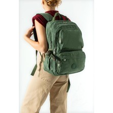 Baginn Unisex Okul Çantası Lise Ortaokul Üniversite Sırt Çantası 43*30 cm Klinkır Hafif Kumaş Çok Cepli 2h