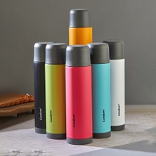 Aesco 0.75LT Renkli Trend Termos Paslanmaz Çelik - Sızdırmaz Kapak = Bardak