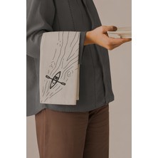 Grafiklas Kayık ve Sanat Dijital Baskılı Amerikan Servis Seti - 4'lü Ham Keten Runner Servis Altlığı 32X43 cm