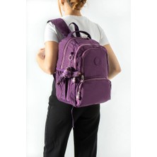 Baginn Unisex Okul Çantası Lise Ortaokul Üniversite Sırt Çantası 40*30 cm Hafif Klinkır Kumaş Çok Cepli 4h
