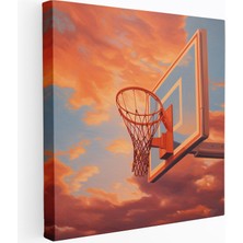 Popcasso Basketbol Potası Görseliyle Nba Temalı Kanvas Tablo