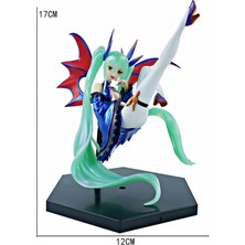 Dek Hatsune Miku Tenıtol Dark Vocaloid Anime Figürü 17 cm