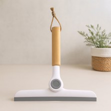 Svoria Store Oynar Başlı Cam Silme Aparatı Ahşap Sap 16.5 cm Uç 24 cm