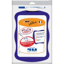 OEM Velleda Mini Beyaz Tahta, Kalem 1721, Silgi, 20 x 30 Cm. Yazı Tahtası, Mavi Kalem ve Silgi ile Birlikte
