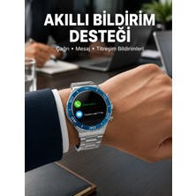 Enco Store Akıllı Saat Çelik Kordonlu Amoled Ekran Android ve Ios Uyumlu Çağrı Cevaplayabilen Yeni Nesil
