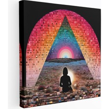 Popcasso Mozaik Tarzında Pink Floyd Albüm Kapağı Kanvas Tablo