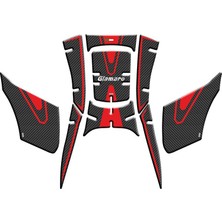 Hero Musatti Glamaro Max 125 2024 - 2026 Uyumlu Tank Pad Set 004