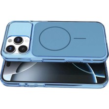 Mey Ithalat®   iPhone 16 Pro Max Bruma Magsafe Kapak - Mavi