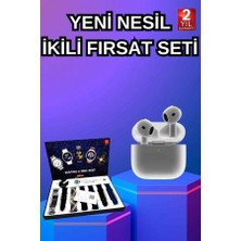Enco Store 3.nesil Tws Bluetooth Kulaklık Bluetooth Bağlantılı Akıllı Saat Amoled Ekran Plastik Hasır Ko