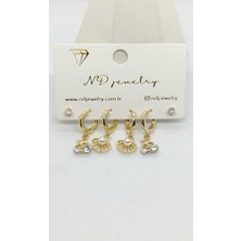 Nd Jewelry Amalfi Deniz Esintisi 6'lı Küpe Seti