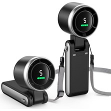 Empressco Katlanabilir Mini Fan, Usb-C Şarj, 3'ü 1 Arada, Masaüstü, Taşınabilir