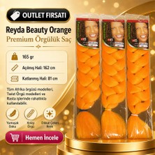 ALFA AKSESUAR 03 3 Paket / Afrika Örgüsü ve Rasta Için Sentetik Orange