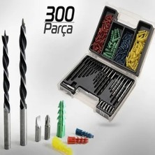 ALFA AKSESUAR 03 300 Parça Dübel ve Matkap Ucu Seti