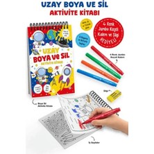 ALFA AKSESUAR 03 Uzay - Boya ve Sil Aktivite Kitabı / 3 Yaş +