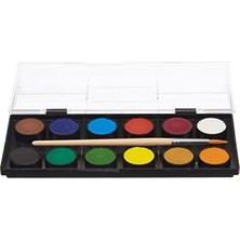 Esranın Dünyası 12 Renkli Suluboya Seti, 24 mm Tablet, Fırça Dahil