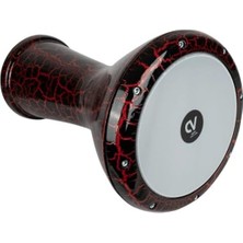 Esranın Dünyası Döküm Siyah Kırmızı Desenli Darbuka, Perküsyon Aleti