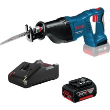 Hsc Bilişim Professional Gsa 18V-LI Akülü Panter Testere (18 Volt, 1 x 4,0 Ah Akü, Cihazı, Ahşapta K