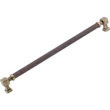 Hsc Bilişim Talas Antik Sarı Tırtıklı Metal Kulp 288 mm Kapak Kulpu Dayanıklı Kulpları Mobilya Çekmece Dolap