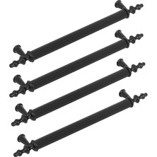 Hsc Bilişim Feyzayapi Ovacık Çekmece Dolap Kapak Kulpu Kulbu Siyah Metal Kulp 224 mm (4 Adet)