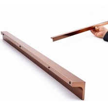 Hsc Bilişim Lada Metal Düz Bronz Çekmece Dolap Kulpu 992 mm Şık Dayanıklı Mobilya Kulp