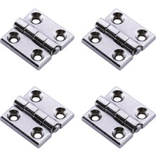 Hsc Bilişim Metal 30X30 mm 4 Adet Yaprak Menteşe Gümüş Krom Kapi Pencere Dolap Mobilya Kapak Menteşe Bağlantı