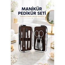 Mestore Tırnak Temizliği, Tırnak Batığı ve Düzenli Bakım Için 7 Parça Çelik Set